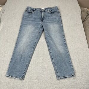 Good American Women's Straight Leg Jeans - Light Blue